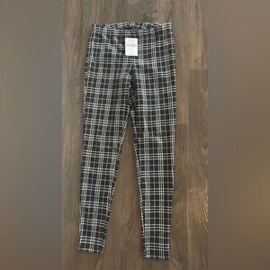 F21 plaid legging pants XS